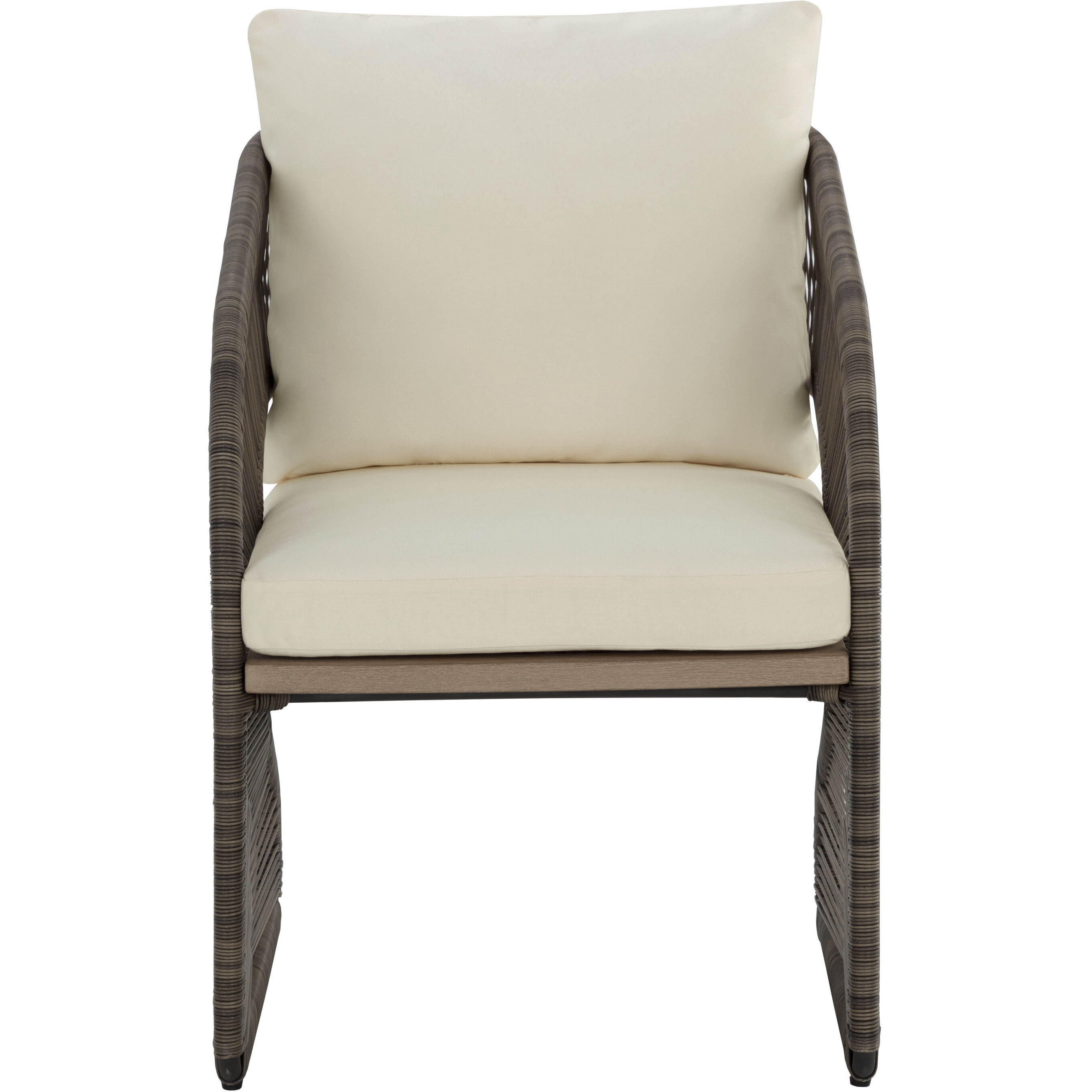 Toulon Stinson Cream Outdoor Dining Chair